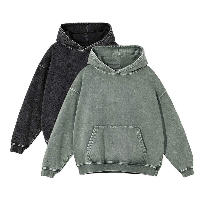 Unisex Heavyweight Acid Wash Pure Cotton Hoodie