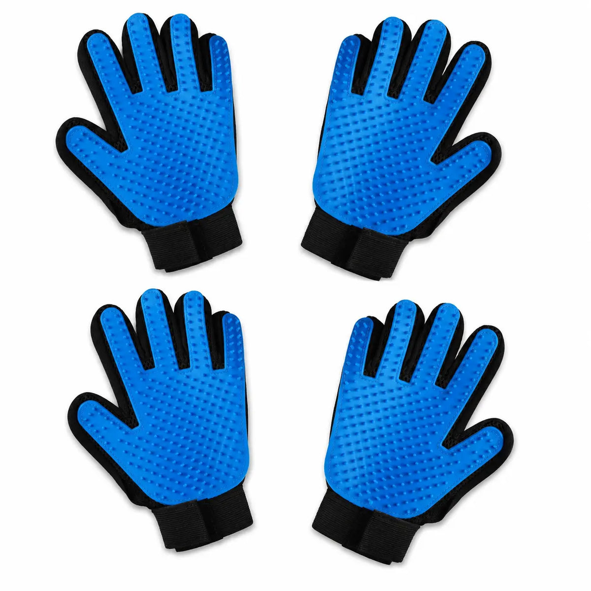 Upgraded 5-Finger Multifunctional Pet Grooming Deshedding & Massage Mitts Set