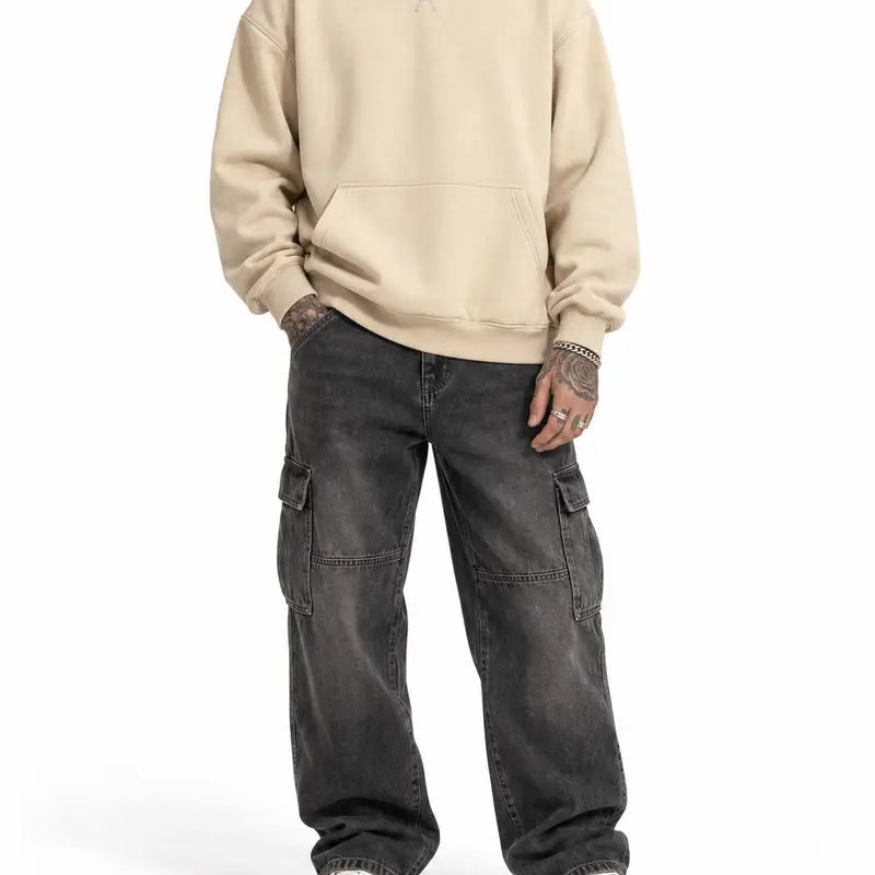 3 Pack Men Fall Winter Crewneck Pullover, Loose Long Sleeve Crewneck Sweatshirt, Soft Casual Streetwear Top for Young Men Daily Hangout Outdoor Going Out Trendy Everyday Outfit