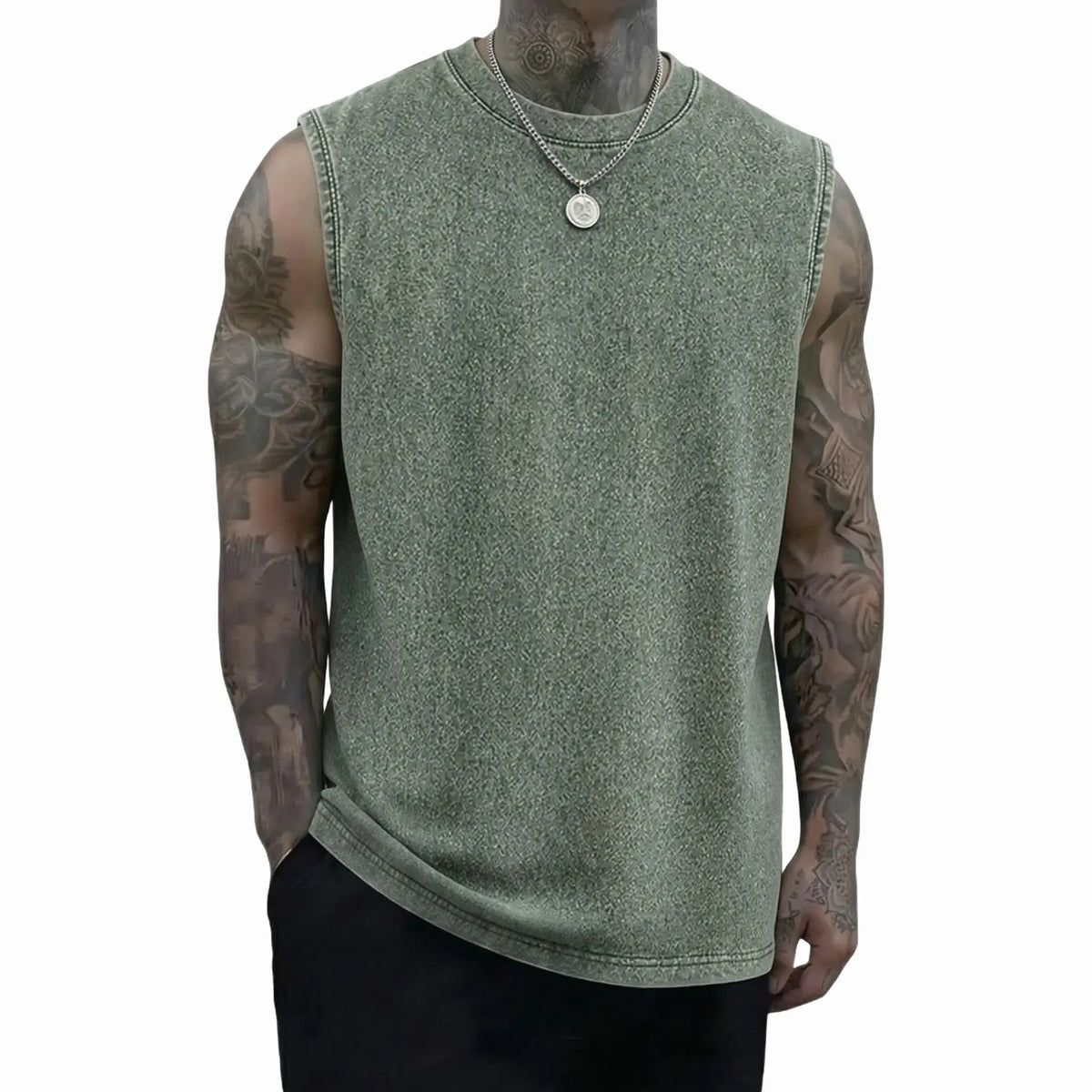 Unisex 3-Pack Vintage Heavyweight Cotton Tank Tops