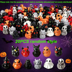 Mini Devil Ghost Skull Resin Ducks, Cute Spooky Desktop Decor, Creative Desktop Ornament, Mini Garden Ornament, Home Decor Ornament, Halloween Christmas Decoration, Party Gift, Decorative Piece, Decorative Ornaments