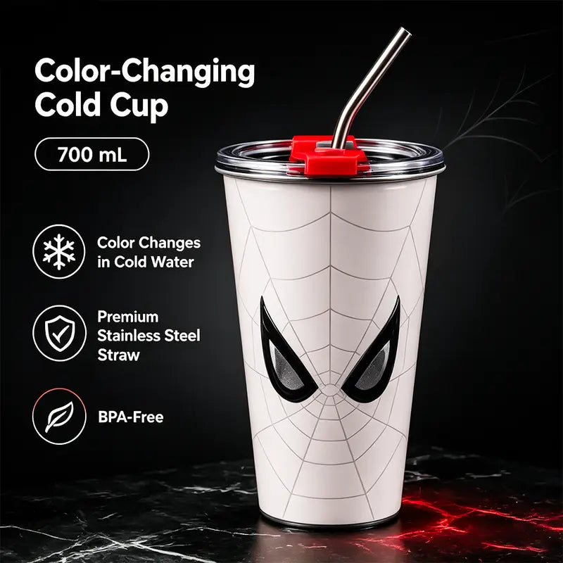 Marvel Spider-Man 700ml Cold-Only Insulated Tumbler with Lid and Straw