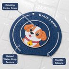 2-in-1 Cartoon Silicone Shower Bathtub Drain Cover
