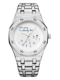 Men's Steel Band Watch, Round Dial, Graffiti-Style Numeral Pattern, Vintage Casual Fashion, Analog Quartz Movement, Quartz Wristwatches, Street-Style Trend Watch, High-End Men's Accessory, Trendy Gift, Stylish Wristwatch