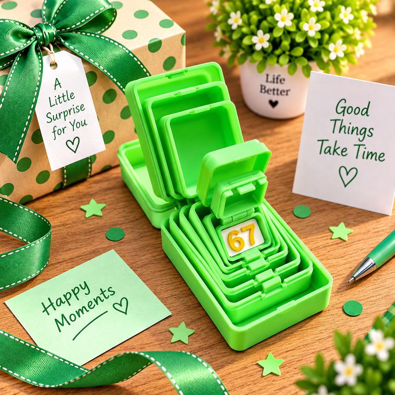 67 Surprise Nesting Gift Box, Multi-Layer 3D Printed Prank Box, Funny Unboxing Gift for Kids & Teens, Birthday Party & Holiday Gag Gift