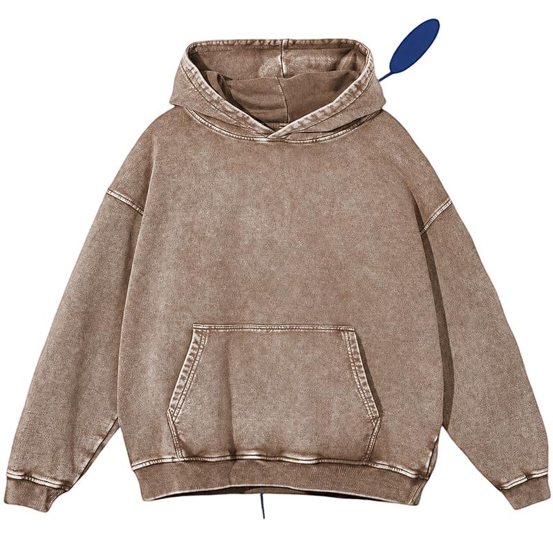 Unisex Heavyweight Acid Wash Pure Cotton Hoodie