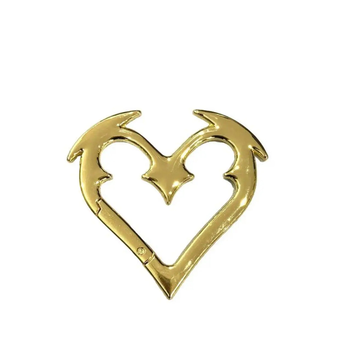 2026 New Valentine's Day Gothic Heart-Shaped Zinc Alloy Carabiner Keychain, Sturdy Durable Heavy-Duty Secure Clip, Unisex Adults' Everyday Gaming Accessory for Keys, Bag Charms, sohochic