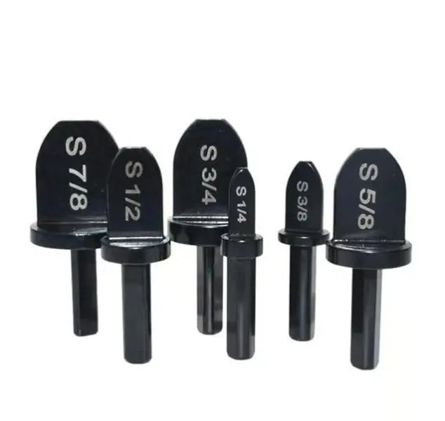 GJANSH Swaging Tool Drill Bit Set, HVAC Repairing Set Air Conditioner Copper Pipe Reamer, Manual Pipe Swage Tool Drill Bit Soft Copper tubing 1/4''， 3/8''，1/2''， 5/8''，3/4''，7/8'' Bits Set, TikTokShopBlackFriday
