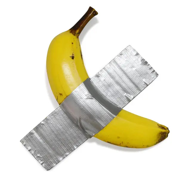 Duct Tape Banana, Handmade Banana Wall Sculpture, Fruit Sculpture Wall Decor, Resin Wall Hanging Decoration for Living Room Dining Room Bedroom Kitchen Office Home Gift for Men Women, TikTokShopBackToSchool, sohochic