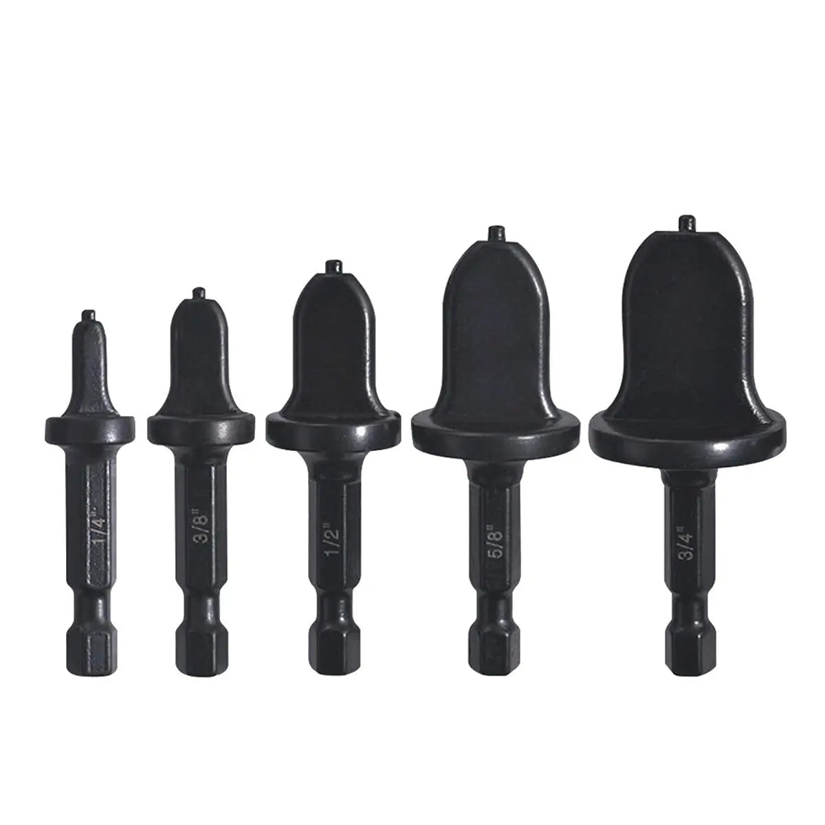 GJANSH Swaging Tool Drill Bit Set, HVAC Repairing Set Air Conditioner Copper Pipe Reamer, Manual Pipe Swage Tool Drill Bit Soft Copper tubing 1/4''， 3/8''，1/2''， 5/8''，3/4''，7/8'' Bits Set, TikTokShopBlackFriday