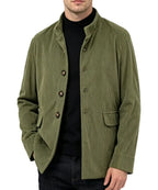 Mens Solid Color Stand Collar Buttons Pockets Jacket Cardigan Suit For Spring Autumn Daily Business Casual Commute Outdoor Dating Travel Everyday Male Fashion Suit Jacket Outfit Formal Menswear Loose Overall Stylish