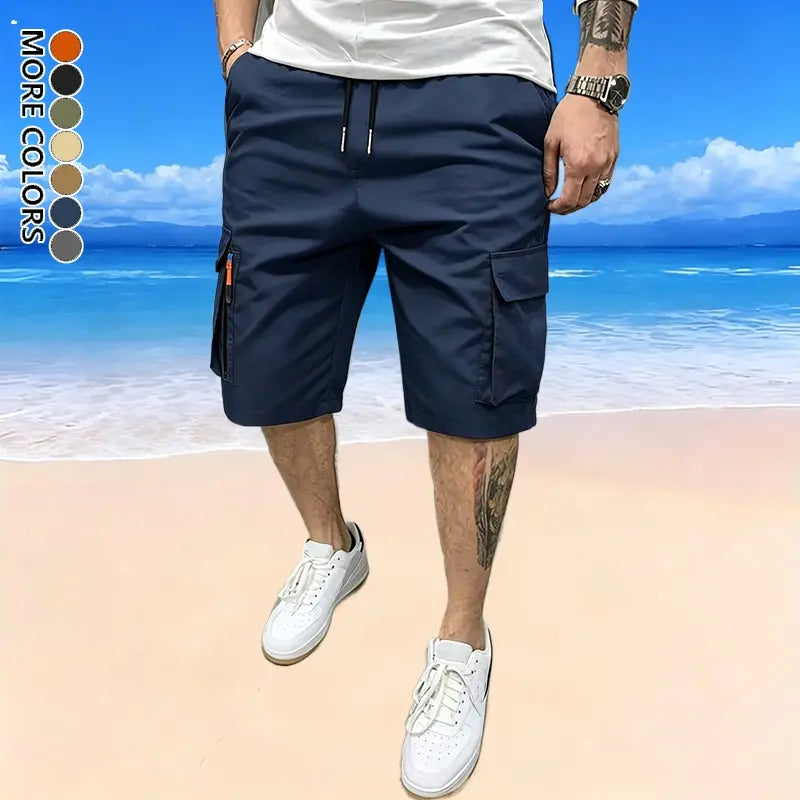 Men's 5-Pack Casual Cargo Shorts with Pockets
