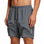 10-Pack and 5-Pack Summer men's lightweight and breathable quick drying beach shorts, men's pocket shorts, breathable men's daily wear bottoms, suitable for summer swimming, multi-color tropical style, with quick drying characteristics.