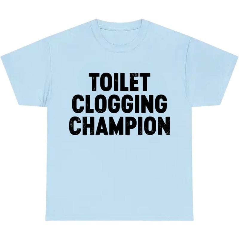 Funny Gag Gift Shirt – Toilet Champion Tee – Humor Graphic T-Shirt