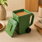Creative Trash Can Shaped Ceramic Coffee Mug, Funny Novelty Water Cup, Unique Birthday Gift for Best Friend, Novelty Drinkware, Beverage