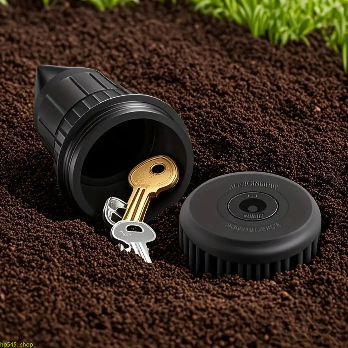 Realistic Underground Spike Garden Key Hider, Durable High Quality Plastic Hidden Key Storage Safe, Easy Insert Lawn Decorative Key Holder, Weatherproof Outdoor Security Accessory For Backyard, Garden And Patio Spare Key Storing homedecor