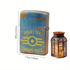 Fallout Themed Stainless Steel Lighter - Sheller Tech (No Fuel Included, Perfect Holiday Gift for Him)