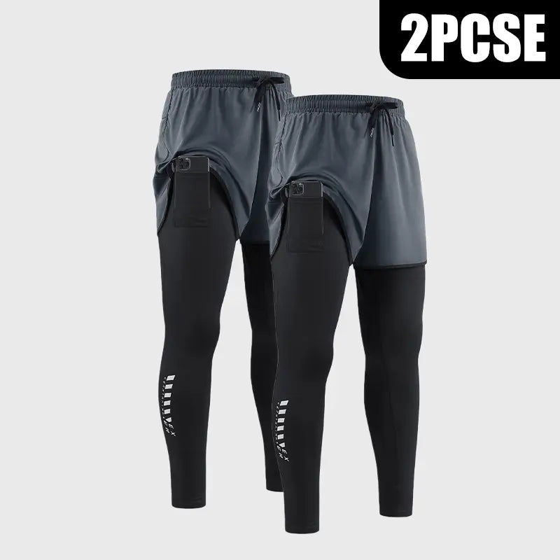 Men's 2-in-1 Compression Shorts | Lightweight Breathable Running Shorts