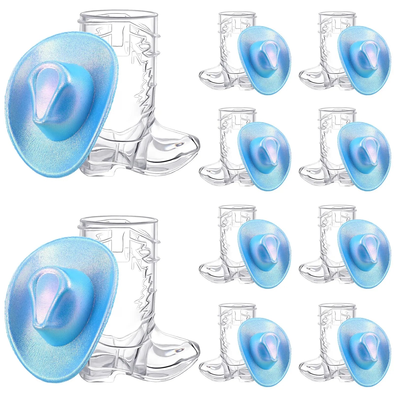 20/40 Pcs Mini Cowboy Boot Shaped Shot Glasses Reusable Cowgirl Hat Boot Cups Neon Drinkware Set Tiny Glitter Shots for Disco Cowgirl Birthday Bachelorette Party Graduation Season Rodeo Night Pink Hen’s Favors Mexican Party Centerpieces