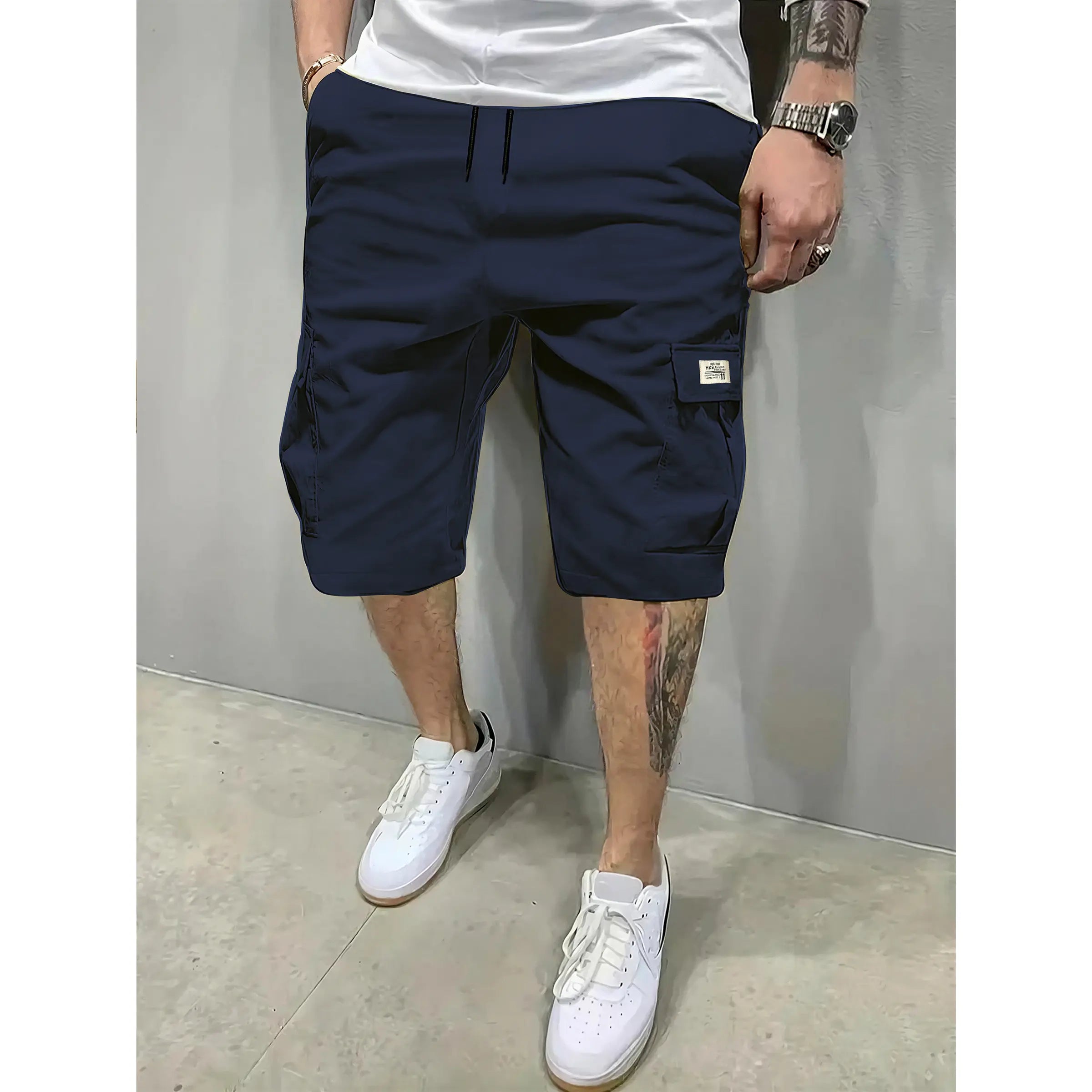 Men's 3-Piece Fitted Casual Shorts Set