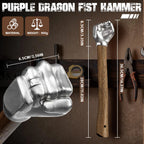 Dragon Fist-Shaped Stainless Steel Hammer