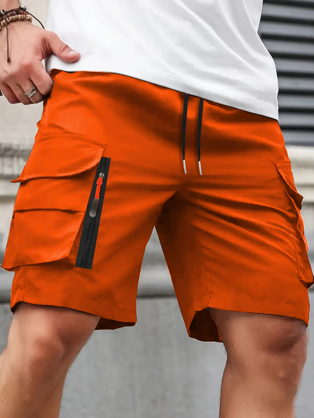 Men’s New Cargo Shorts 3 PackMen's summerZippered pocket.Loose.Outdoor Sports Knee Length Casual Shorts