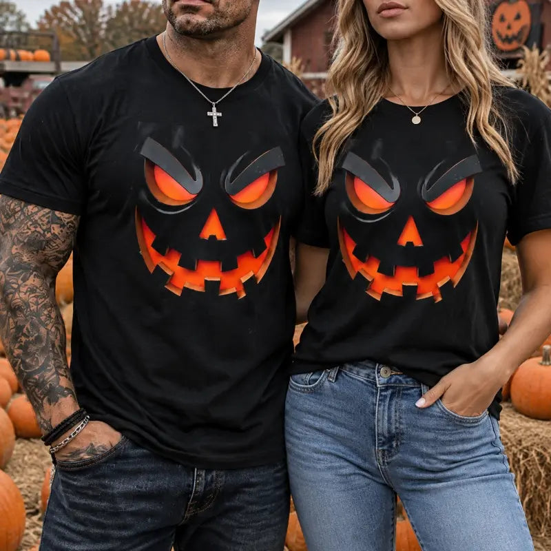 Men's Halloween Jack O' Lantern Graphic Tees, Sweatshirts and Hoodies