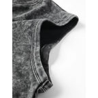 4-Pack Men's Vintage Acid Wash Tank Tops: Lightweight Casual Gym Vests