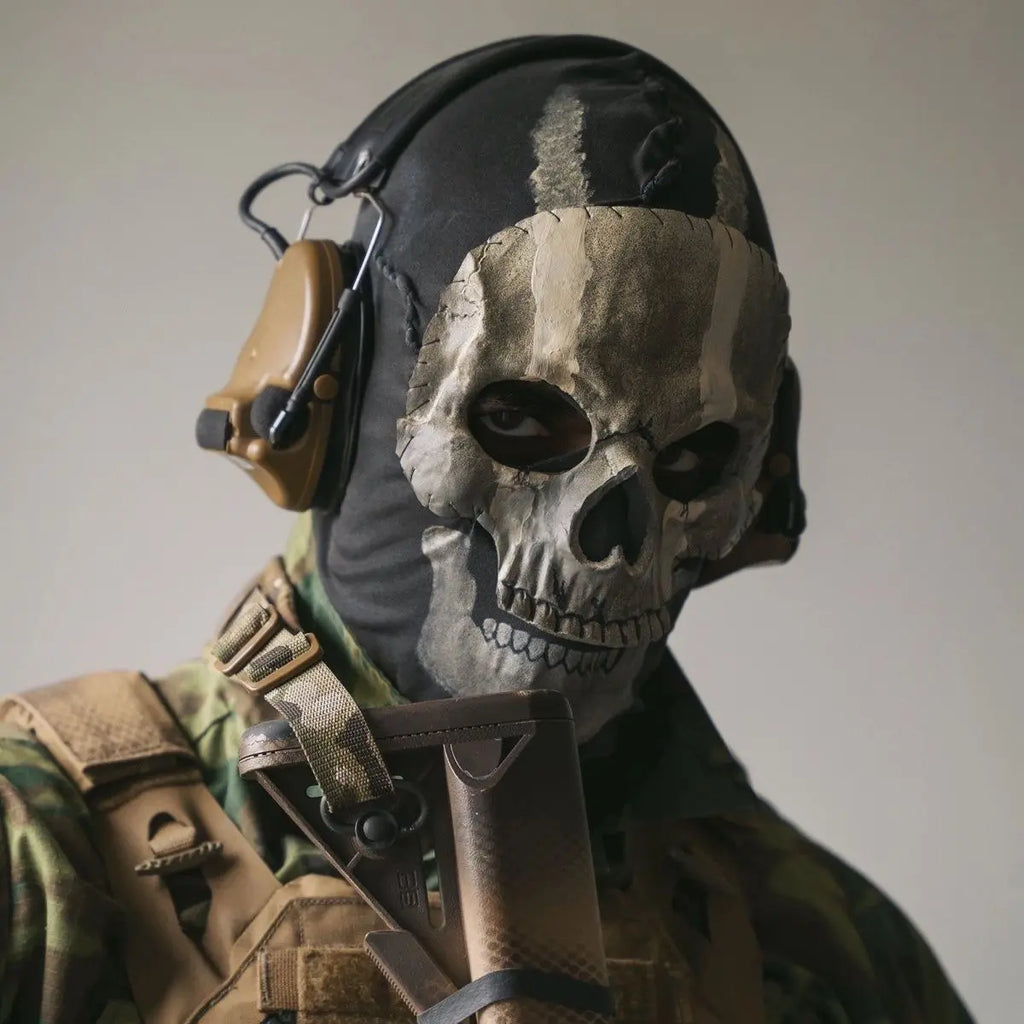 Halloween Skull Mask Prop for Ghost Costume, DIY Halloween Party Decoration, Outdoor Activities Dress-Up, Spooky Realistic Creepy Skeleton Skull Headgear, Party Supplies and Accessories