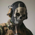 Halloween Skull Mask Prop for Ghost Costume, DIY Halloween Party Decoration, Outdoor Activities Dress-Up, Spooky Realistic Creepy Skeleton Skull Headgear, Party Supplies and Accessories