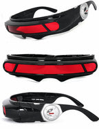 X-Energy Sunglasses Cyclops Future Hero Visor Cyberpunk Eyewear Props, Party Cosplay Festival Comic Game Lens Halloween Costume