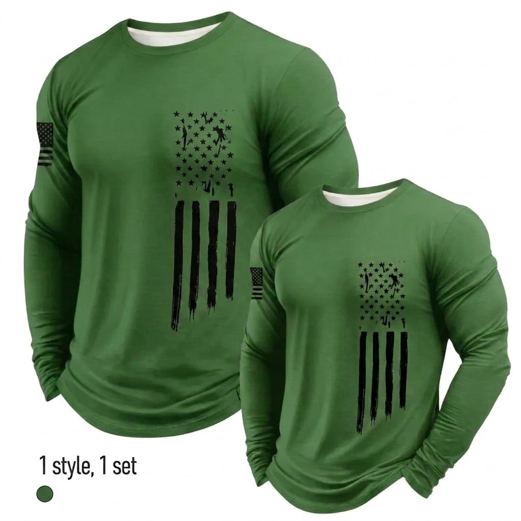 Men's 5-Pack Lightweight Long Sleeve Quick-Dry Athletic Shirts