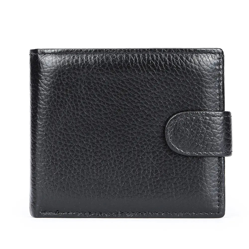 Vintage Men's Top-Grain Leather Bi-Fold Wallet - Classic Shape, Durable Design, Ample Card & Cash Space Money Organizer for Everyday Use, Men's Accessories, Gift for Boyfriend or Him on Birthdays