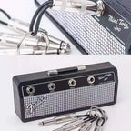 Guitar Amp Wall-Mounted Key Holder Set with 4 Plug Keychains
