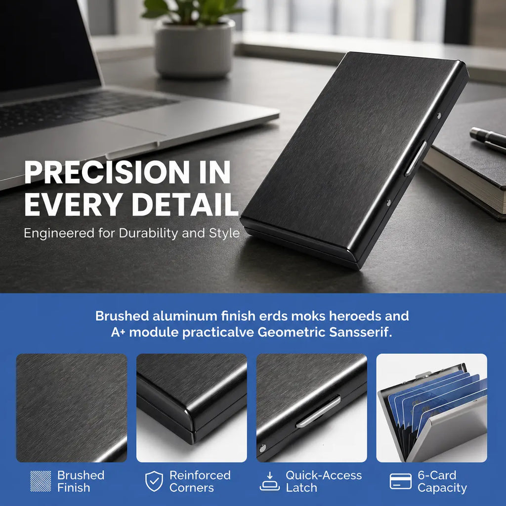 RFID Blocking Stainless Steel Card Holder