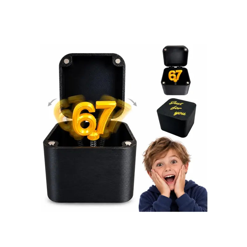 67 Surprise Nesting Gift Box, Multi-Layer 3D Printed Prank Box, Funny Unboxing Gift for Kids & Teens, Birthday Party & Holiday Gag Gift
