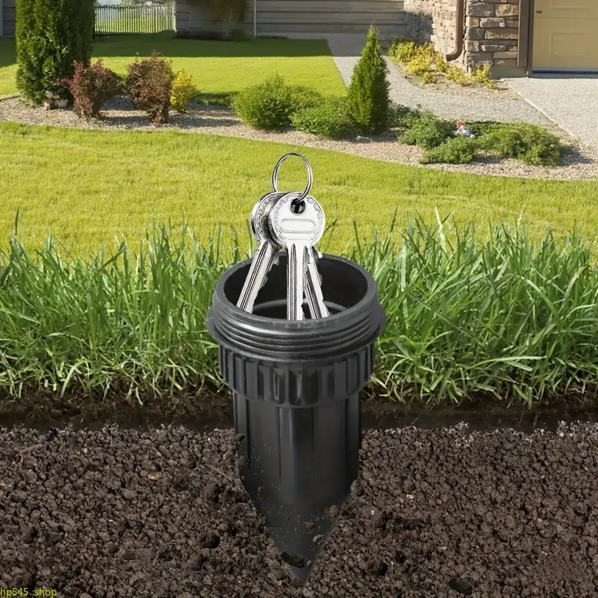 Realistic Underground Spike Garden Key Hider, Durable High Quality Plastic Hidden Key Storage Safe, Easy Insert Lawn Decorative Key Holder, Weatherproof Outdoor Security Accessory For Backyard, Garden And Patio Spare Key Storing homedecor