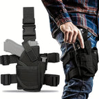 Universal Tactical Right Thigh Leg Holster with Magazine Pouch