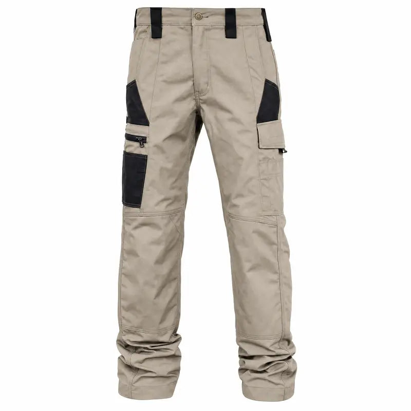 Amoyer Men's Tactical Work Pants With Multiple Pockets - Made Of Durable Fabric, Available in Multiple Colors, Fishing, outdoor activities, work, hiking, camping, 230g/m² new fabric,Versatile For Spring, Autumn, And Summer, Safe Work Pants, Trouser