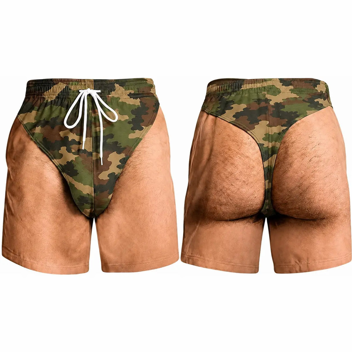 Men's Novelty Patriotic Swim Trunks - American Flag Freedom & Chill Quick Dry Beach Shorts with Mesh Lining - Funny Ugly Summer Hawaiian Shirt Vacation Gifts for Him