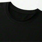 Men's Cotton Motivational Graphic Short Sleeve T-Shirt Casual Summer Wear White Tee