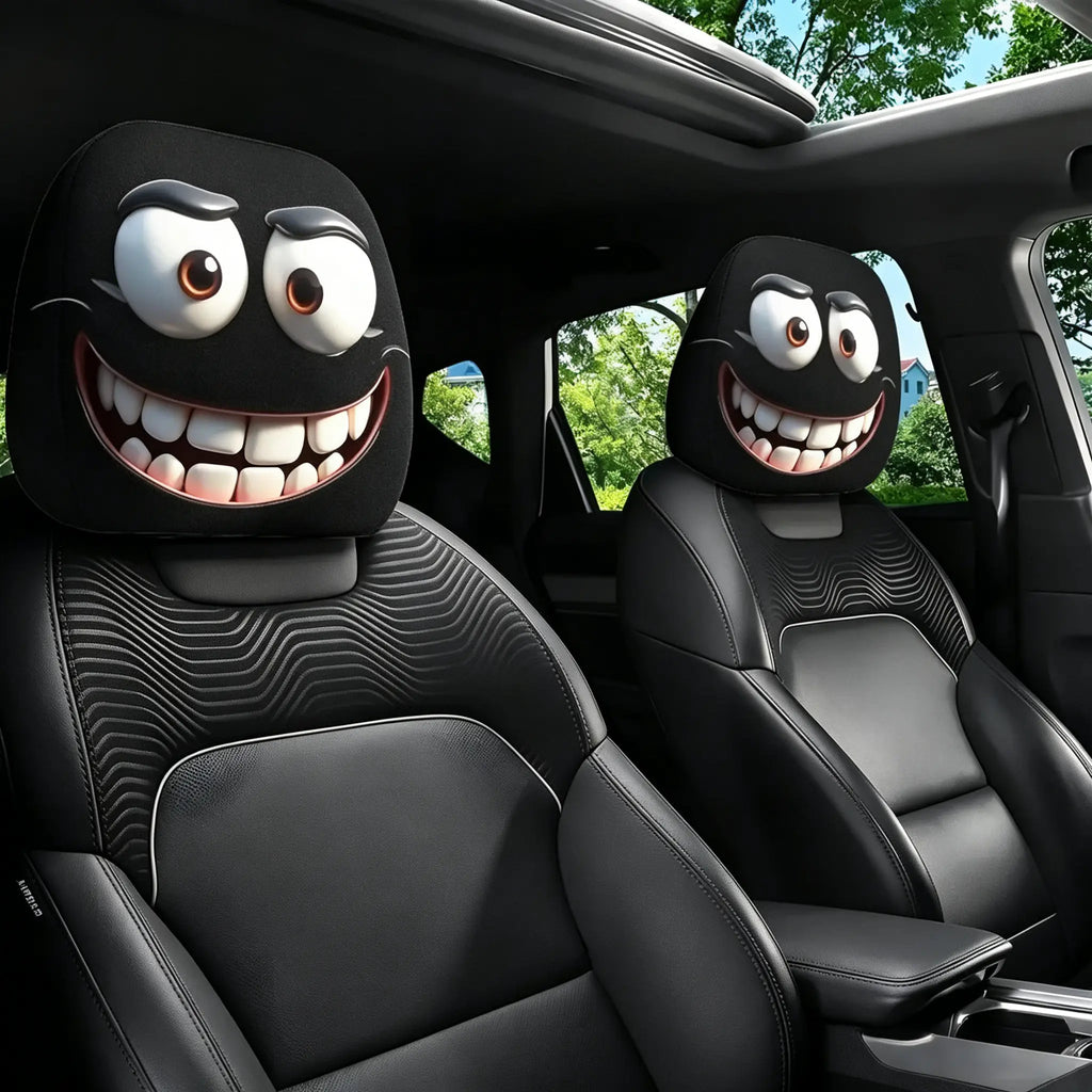 Deals For You Days Mysterious Hooded Figure Headrest Covers 2 Pack, Dark Gothic Style Universal Car Seat Decor, Durable Interior Parts for Daily Commute & Auto Decoration，Universal Auto Seat Accessories，Great Gift for Car Lovers, Cars, Accessories For Car
