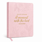 A Moment With The Lord Women’s 365-Day Study Bible, Embossed Faux Leather Devotional Journal & Inspirational Christian Gift for Her