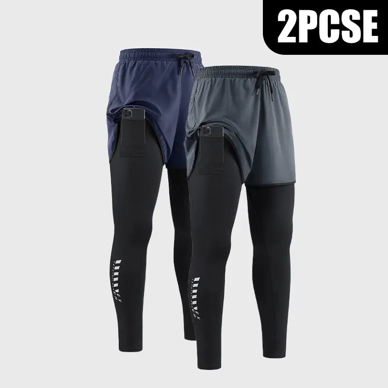 Men's 2-in-1 Compression Shorts | Lightweight Breathable Running Shorts