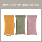 Leather Eyeglasses Cases PU Soft Sunglasses Pouch Squeeze Top Portable Glasses Cases for Men Women