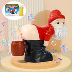 Farting Santa Bubble Blowing  Christmas Bubble Machine with Hilarious Sound Effects & Holiday Music Great Gift Idea for Kids Bubble Blaster Surprise Entertaining Gag Toy