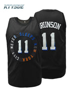 KTYSDE Men's New York Basketball Jersey Brunson 11 Stitched Breathable Sports Vest Game Day Fan Gift
