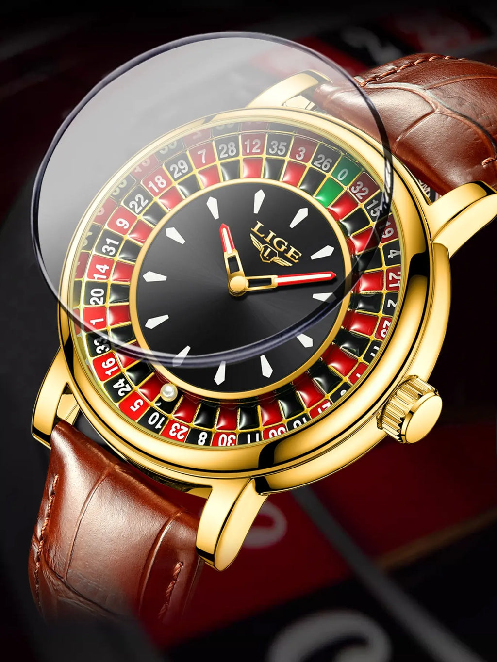 Men's Russian Roulette 12 Zodiac Interactive Waterproof Quartz Watch