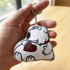 Funny Talking Brian Dog Keychain Toy Gag Gifts White Elephant Gifts Perfect Valentine's Day Gift for the Chocolate Lover
