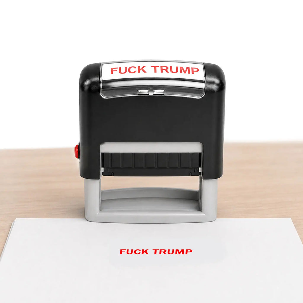 Self-Inking Red Ink Anti-Trump Novelty Stamp